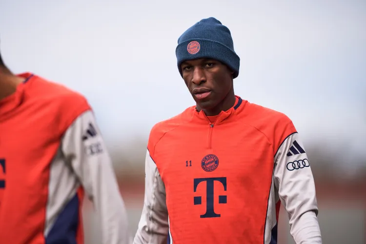 Frustrated Incorporated: Nicolas Jackson, a Chelsea loanee, is not happy at Bayern Munich